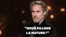 Le vibrant discours de Joaquin Phoenix aux Oscars sur la nature