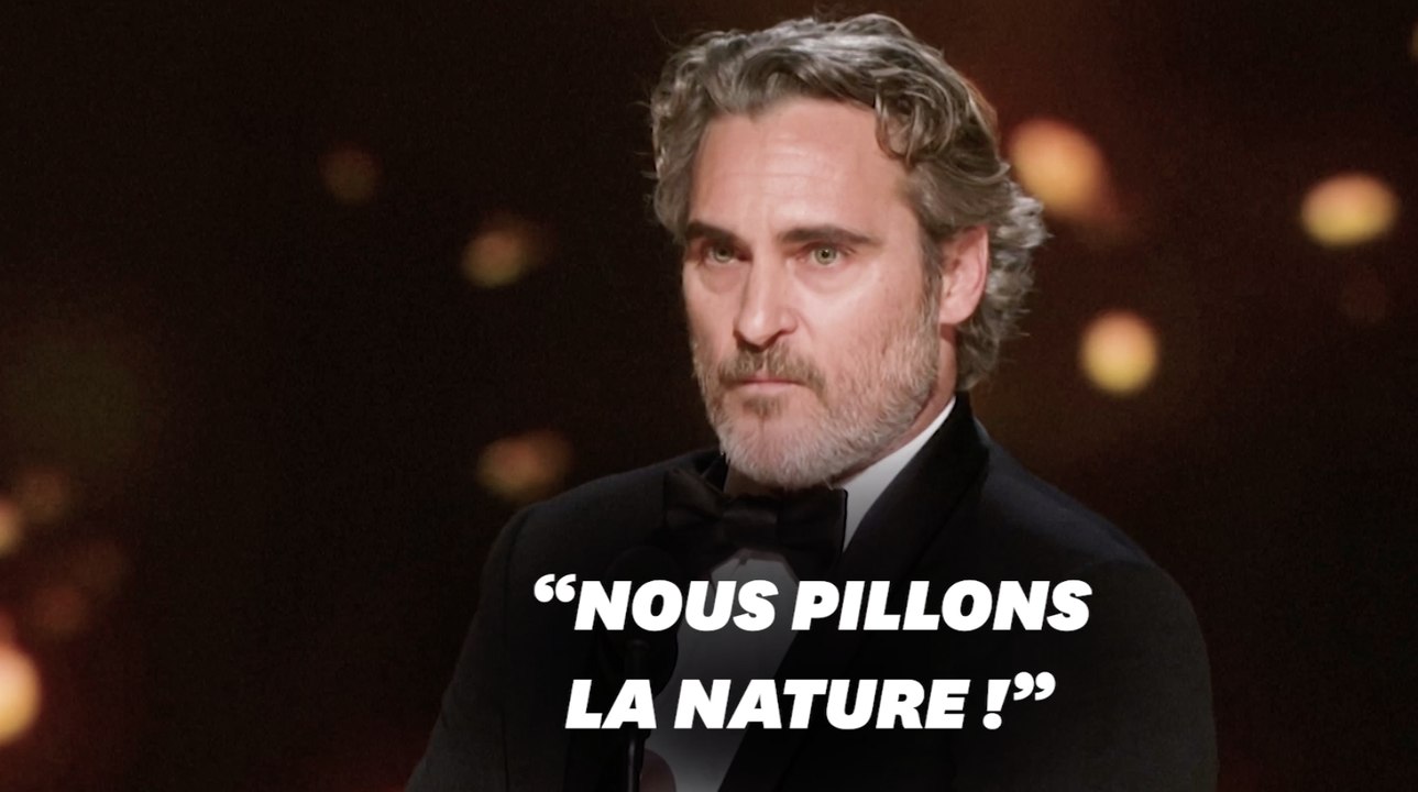 Le vibrant discours de Joaquin Phoenix aux Oscars sur la nature