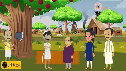 Story Of Magic Tree & Greedy Man - New Urdu Cartoon Stories  - Urdu Story For Kids