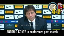 INTER-MILAN 4-2:  ANTONIO CONTE e STEFANO PIOLI in CONFERENZA STAMPA - INTEGRALE