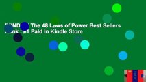 [KINDLE] The 48 Laws of Power Best Sellers Rank : #1 Paid in Kindle Store