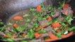 Cambodian food - fried beef liver with vegetables - ឆាថ្លើមគោជាមួយបន្លែ - ម្ហូបខ្មែរ