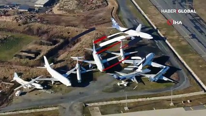 Çürümeye terk edilen uçakların sahipleri çıkmıyor