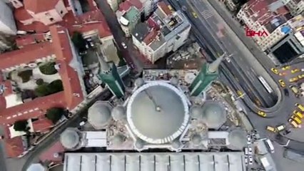 Yüzde 90'ı tamam! Taksim Camisi böyle görüntülendi