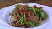 Cambodian food - Fried beef with green pepper - ឆាសាច់គោម្ទេសប្លោក - ម្ហូបខ្មែរ