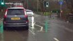 UK driver gives tour of flood-hit town during Storm Ciara