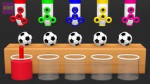 Learn Colors with Surprise Soccer Balls - Magic Liquids for Children Toddlers