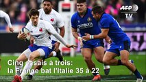 Six nations: la France bat l'Italie et prend la tête du tournoi