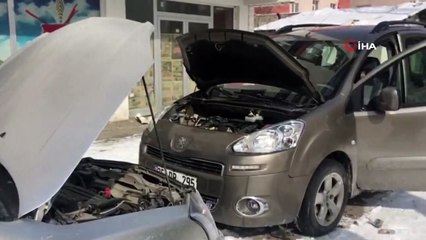 Erzurumlular soğukla mücadele ediyor