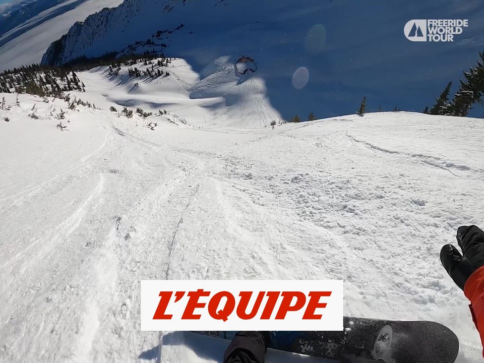 Le run de Victor De Le Rue à Kicking Horse - Adrénaline - Snowboard freeride
