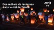 lanternes illuminent le ciel de Taïwan pour le dernier jour du Nouvel An lunaire