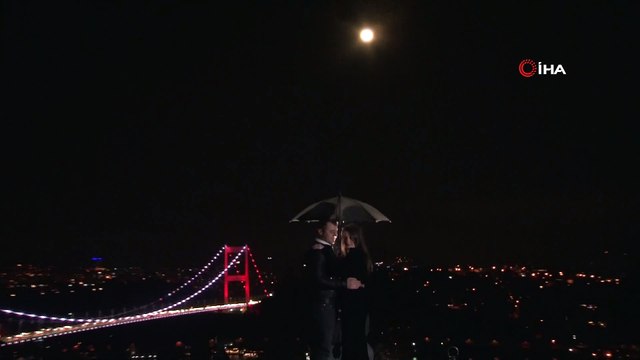 İstanbul'da Süper ay böyle görüntülendi