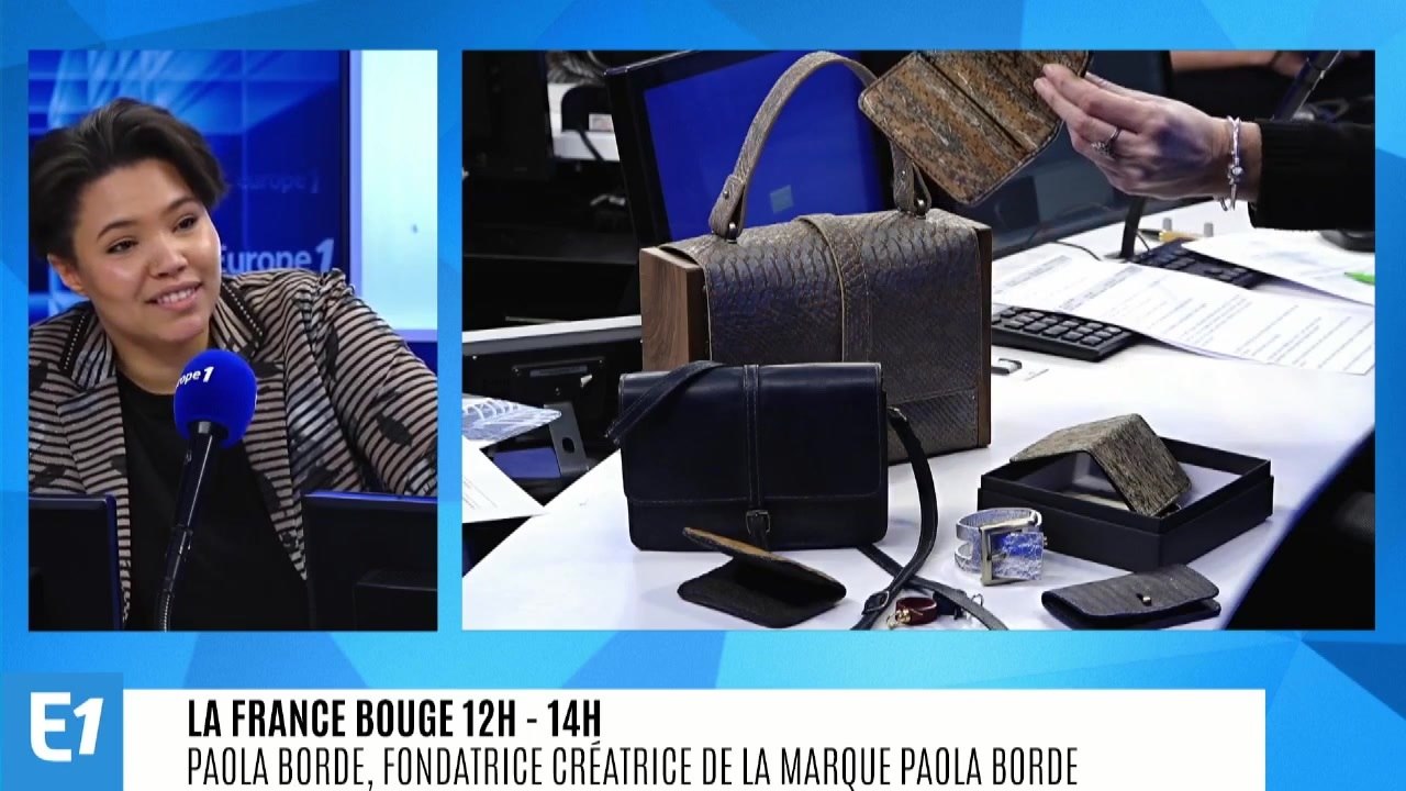 La France bouge : Paola Borde, fondatrice créatrice de la marque Paola Borde, maroquinerie d’art végétal