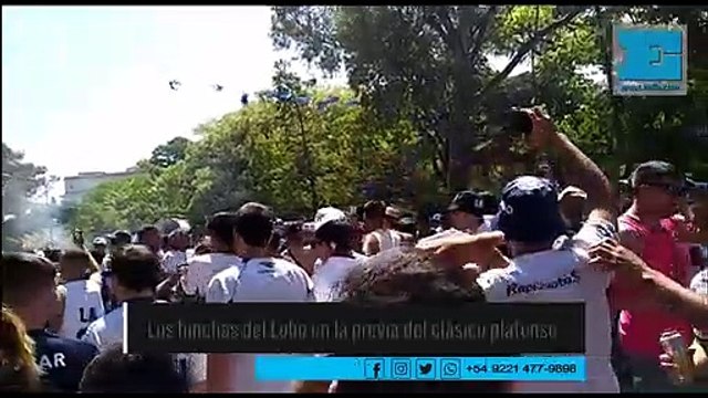 Los hinchas del Lobo en la previa del clásico platense