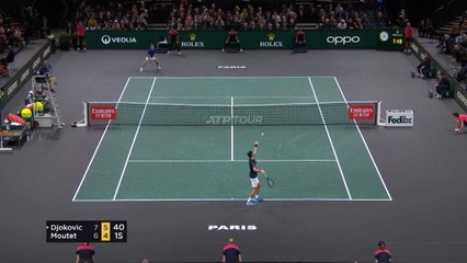 TENNIS: Paris Masters: Djokovic bt Moutet (7-6 6-4)