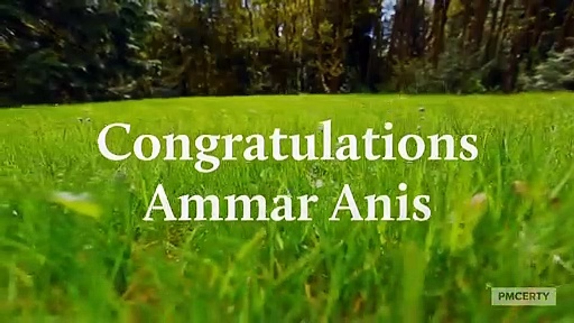 Congratulations Ammar Anis Video Dailymotion