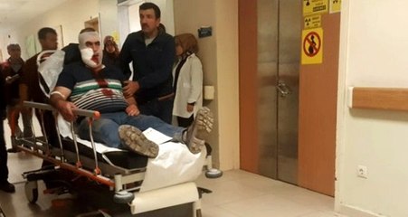 Bursa'da ilginç kaza! Kopan vincin demiri suratına çarpan adam ağır yaralandı