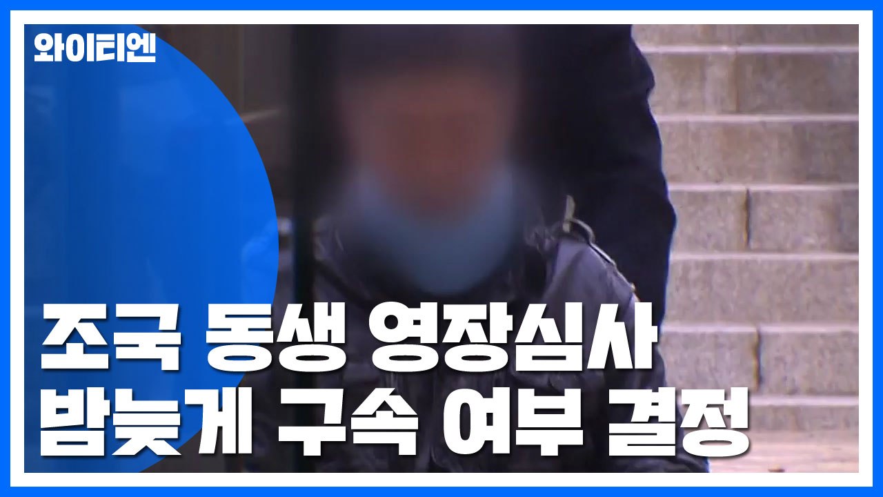 조국 동생, 3시간째 구속영장 심사 진행 중...이르면 오늘 밤 구속 갈림길 / YTN