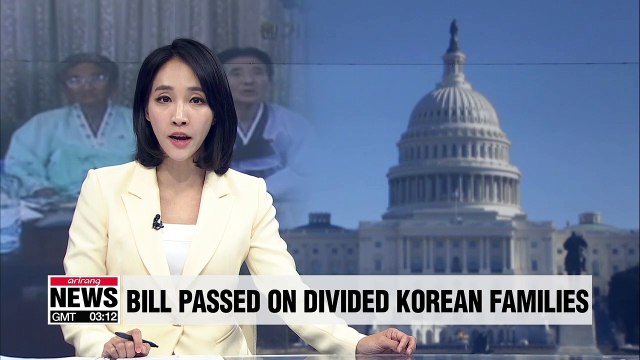 U.S. House committee passes bill on reuniting Korean-Americans with separated families in N. Korea