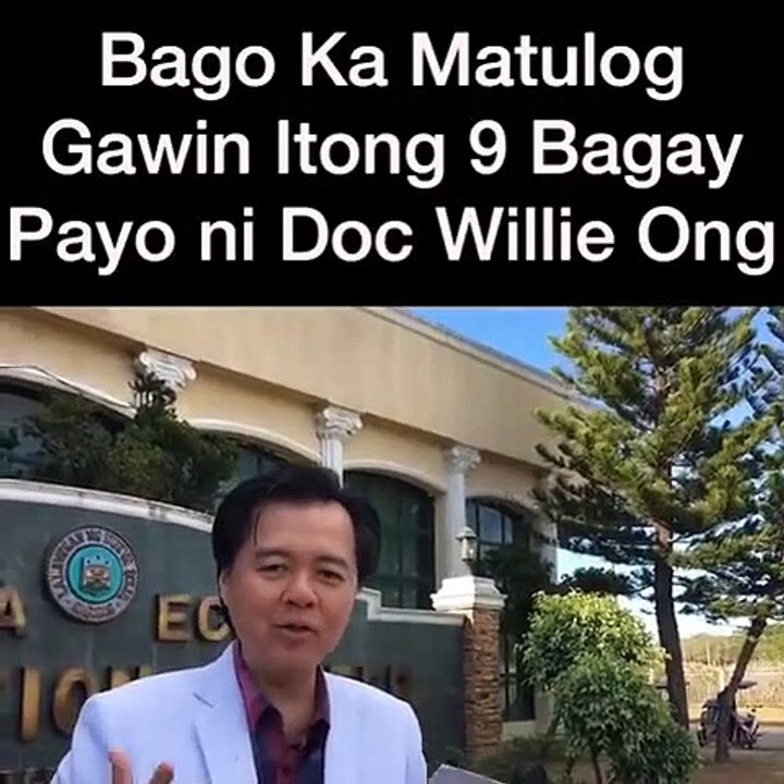 Bago Matulog, Gawin Ito - Payo ni Doc Willie Ong