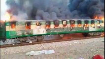 Pakistan train fire : Tezam Express Fire Incident in Rahim Yar Khan