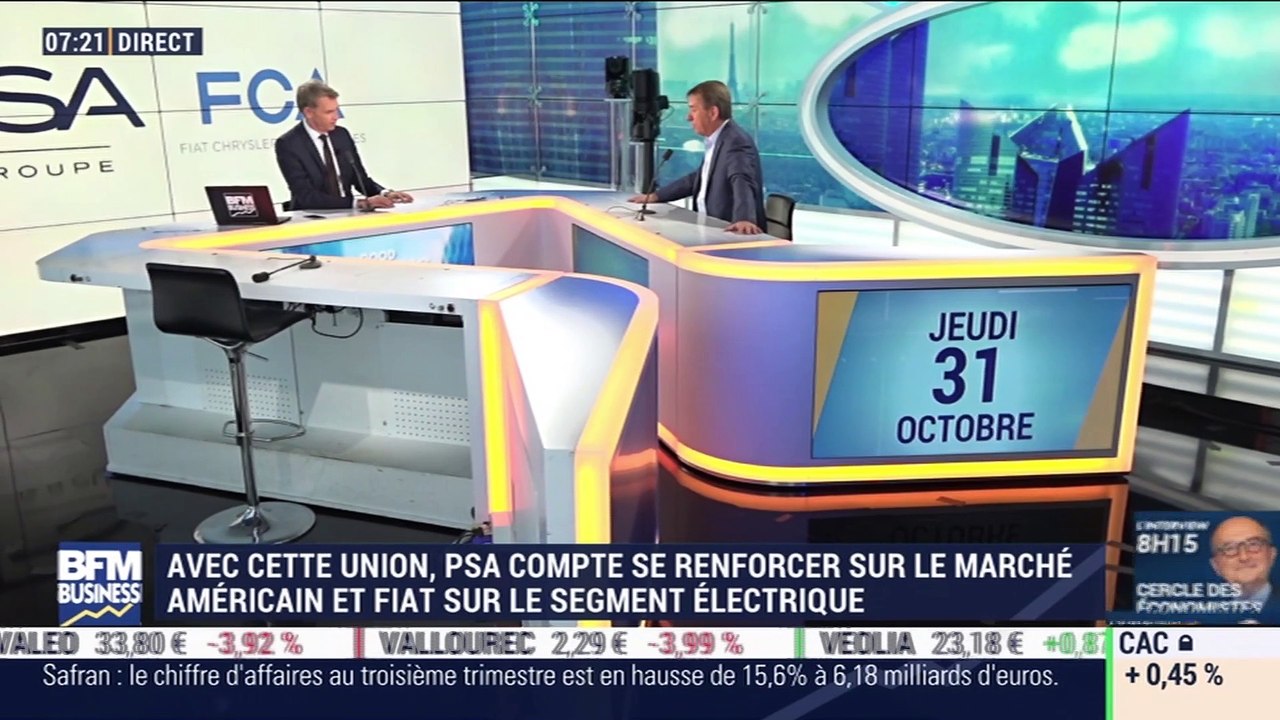 Fiat Chrysler et PSA avancent à plein régime vers la création d'un géant automobile mondial, Eric Saint-Frison - 31/10