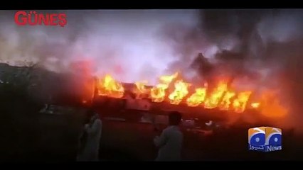 Pakistan'da trende patlama - VİDEO