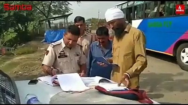 Samba Police challans traffic rule violators, imposes penalty