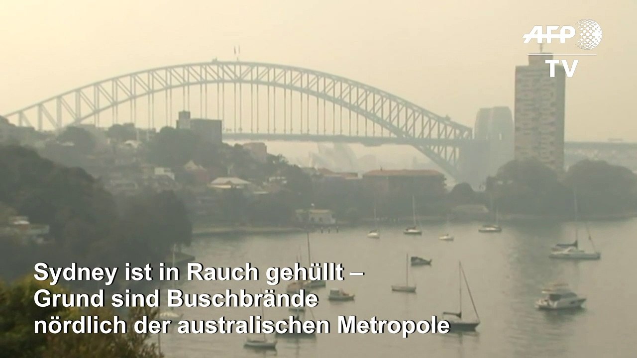 Buschbrände hüllen Sydney in Rauch
