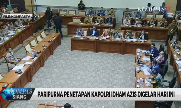 Rapat Paripurna Penetapan Kapolri Idham Azis Digelar Hari Ini