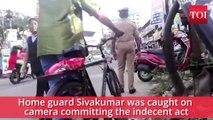 Kochi home guard caught on camera inappropriately touching women and girls