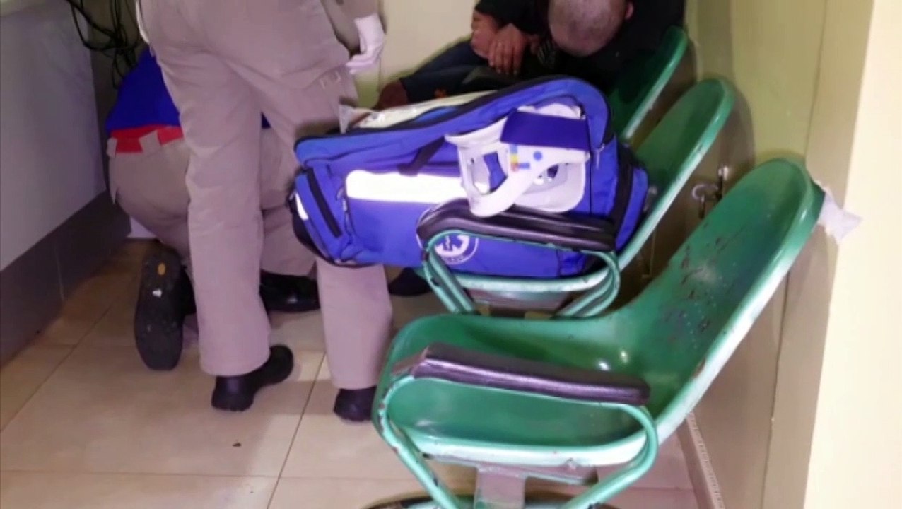 Rapaz é detido suspeito de cometer furto, e é atendido pelo Siate na delegacia
