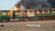 Al menos 65 muertos por la explosión de una bombona de gas en un tren en Pakistán