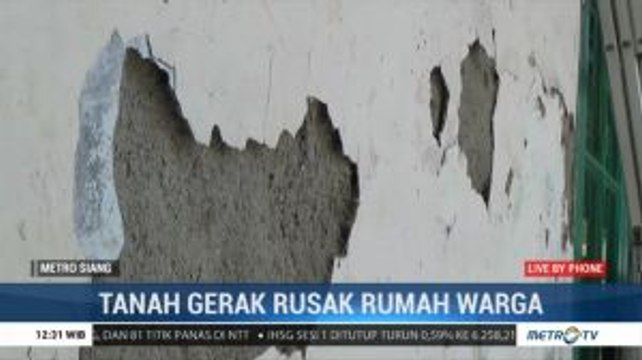 Tanah Gerak, Puluhan Rumah Warga di Ciamis Rusak Parah