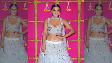 Nia Sharma’s Lehenga catches fire at Ekta Kapoors diwali party