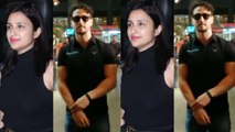 Spotted Parineeti Chopra, Tiger Shroff with sister Krishna Shroff at the airport