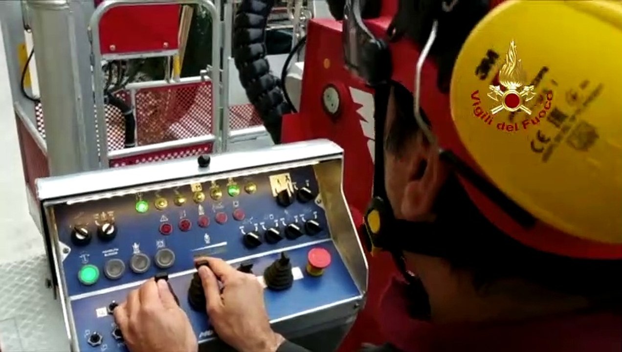 Ferentillo (TR) - Crollo chiesa Madonna del Gonfalone (30.10.19)