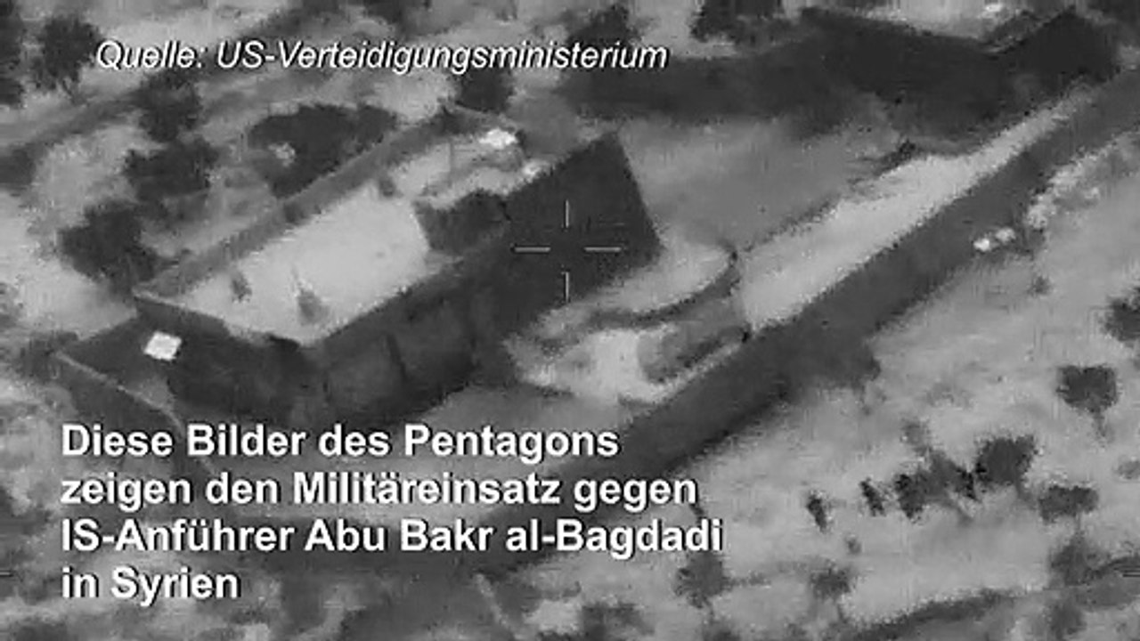 Videobilder zeigen Militäreinsatz gegen IS-Anführer al-Bagdadi
