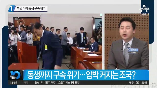 조국, 부인 이어 동생 구속 위기