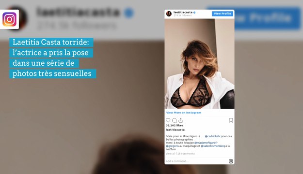 Laetitia Casta torride: l’actrice pose pour le magazine Madame Figaro.