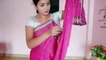 How To Draping Satin Saree In Different Style __ Satin Saree Wear