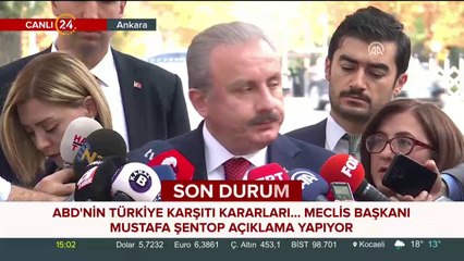 TBMM Başkanı Mustafa Şentop konuşuyor