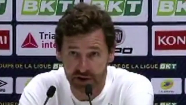 Football - Coupe de la Ligue - Conférence de presse d'André Villas-Boas après la défaite de l'OM contre Monaco