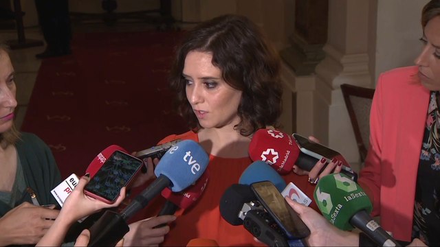 Ayuso recuerda que no valora informaciones de Monasterio