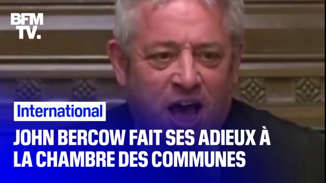 Il ne criera plus Ordeeeeer , les adieux du truculent speaker John Bercow à la Chambre des communes britannique
