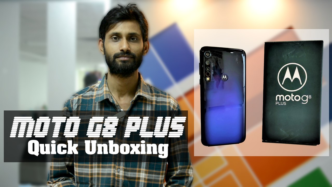 Moto G8 Plus Quick Unboxing