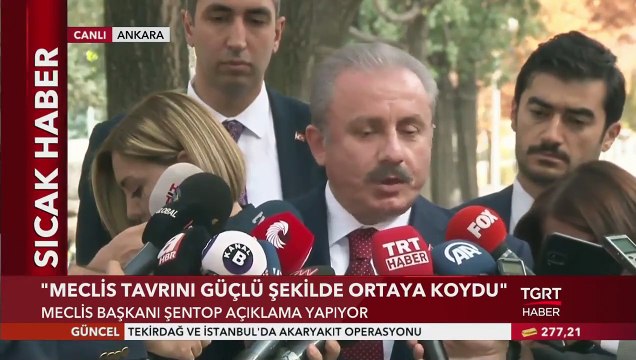 Meclis Başkanı Şentop: ABD Kararının Hukuki Neticesi Yok