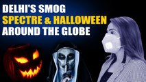 Watch: As world celebrates Halloween, Delhi Air Pollution haunts people | OneIndia News