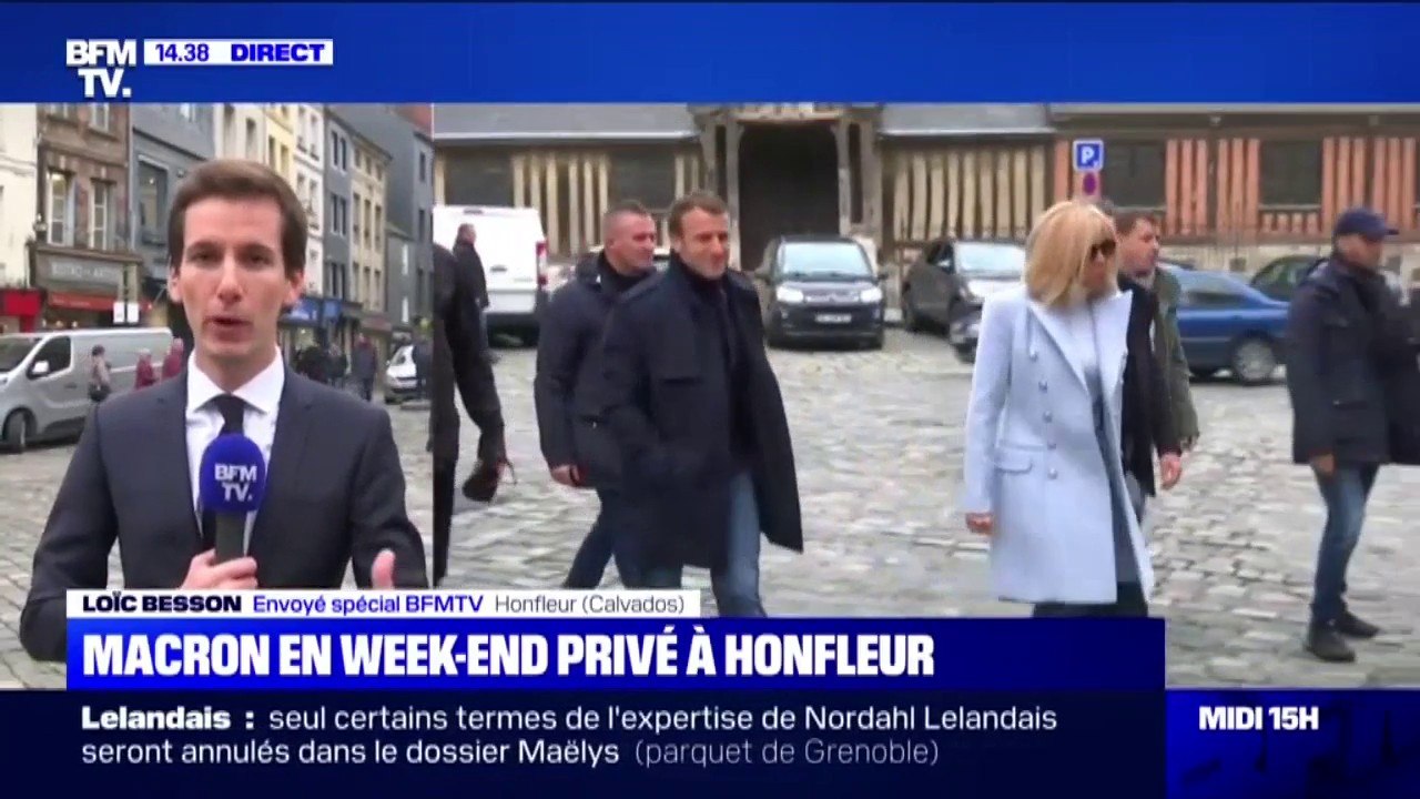 Emmanuel Macron est à Honfleur où il s'apprête à passer un week-end privé