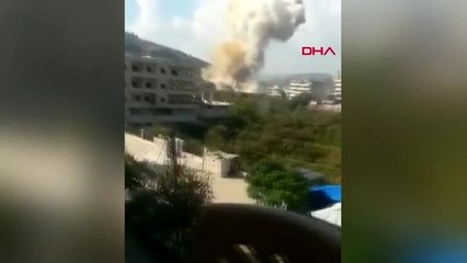 Suriye'nin derkuş kasabasında mühimmat deposu vuruldu